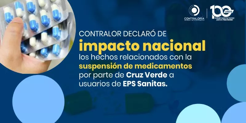 Contraloría declara de “impacto nacional” la crisis en la entrega de medicamentos (Contraloría)