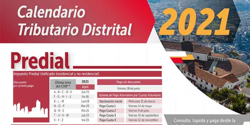 Novedades en el calendario tributario de Bogotá  Ámbito Jurídico